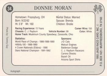 1993 Jags #34 Donnie Moran Back