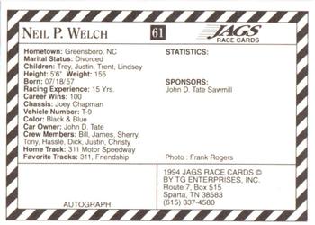 1994 Jags #61 Neil P. Welch Back