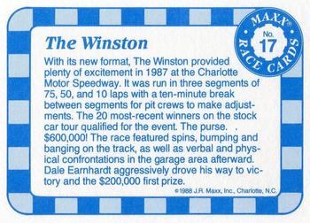 1988 Maxx #17 The Winston Back