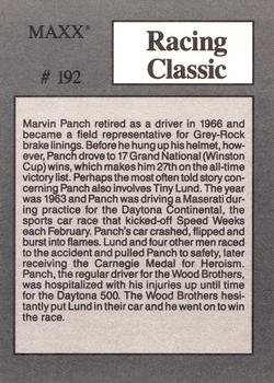 1989 Maxx #192 Marvin Panch Back