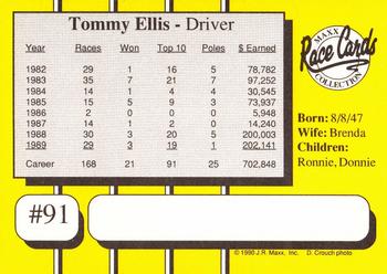 1990 Maxx #91 Tommy Ellis Back
