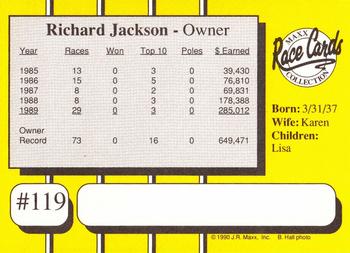 1990 Maxx #119 Richard Jackson Back
