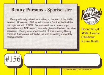 1990 Maxx #156 Benny Parsons Back