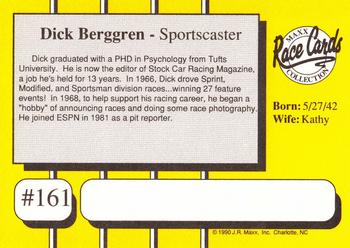 1990 Maxx #161 Dick Berggren Back