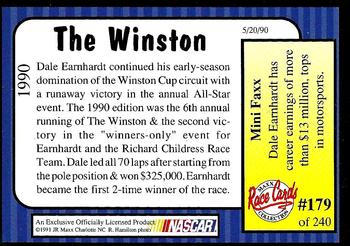 1991 Maxx #179 The Winston Back