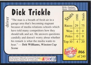 1991 Maxx #66 Dick Trickle Back