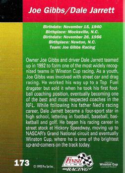 1993 Finish Line #173 Dale Jarrett / Joe Gibbs Back