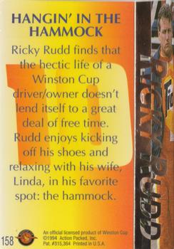 1994 Action Packed #158 Ricky Rudd Back