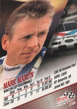1994 Finish Line #7 Mark Martin Back
