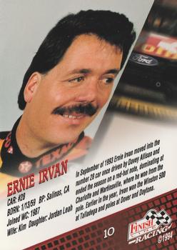 1994 Finish Line #10 Ernie Irvan Back