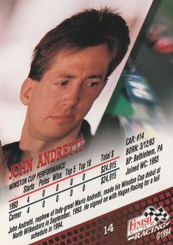 1994 Finish Line #14 John Andretti Back
