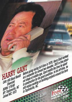 1994 Finish Line #138 Harry Gant Back