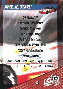 1994 Finish Line #40 Darrell Waltrip's Car Back