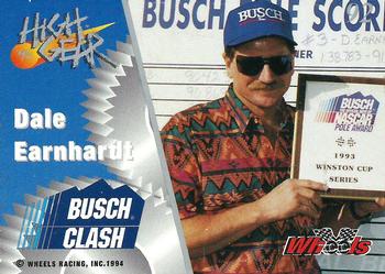 1994 Wheels High Gear #92 Dale Earnhardt Back