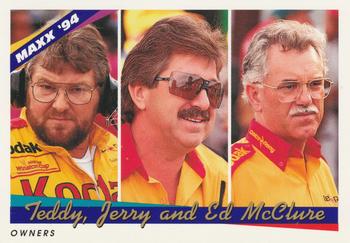 1994 Maxx #93 Teddy, Jerry and Ed McClure Front