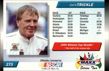 1994 Maxx #273 Dick Trickle's Car Back