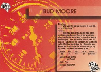 1994 Press Pass #81 Bud Moore Back