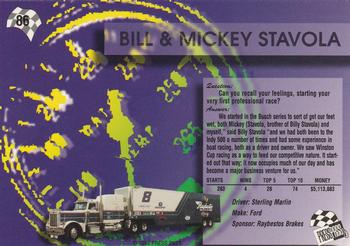 1994 Press Pass #86 Bill Stavola & Mickey Stavola Back