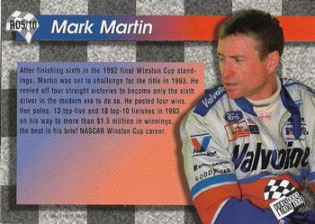 1994 Press Pass - Race Day #RD5 Mark Martin Back