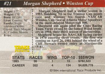 1994 Traks #21 Morgan Shepherd Back