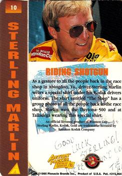 1995 Action Packed Winston Cup Country #10 Sterling Marlin Back