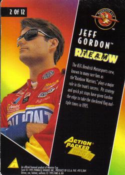 1995 Action Packed Winston Cup Country - Team Rainbow #2 Jeff Gordon's Car Back