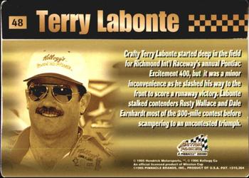 1995 Action Packed Winston Cup Stars #48 Terry Labonte Back