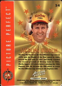 1995 Action Packed Winston Cup Stars #54 Sterling Marlin Back