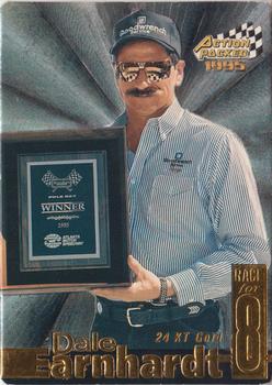 1995 Action Packed Winston Cup Stars - 24K Gold #11G Dale Earnhardt Front