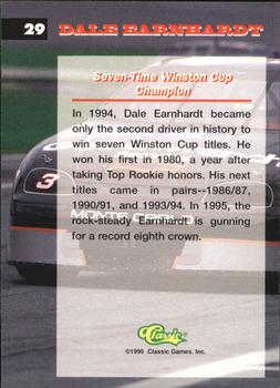 1995 Assets #29 Dale Earnhardt Back