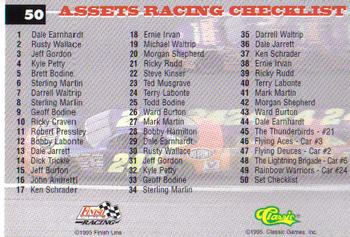 1995 Assets #50 Set Checklist Back