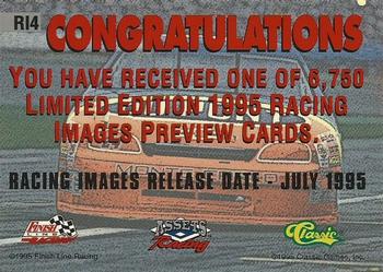 1995 Assets - Racing Images Previews #RI4 Jeff Gordon Back