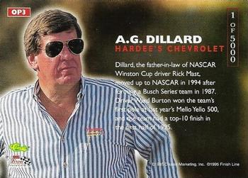 1995 Classic Images - Owner's Pride #OP3 A.G. Dillard Back