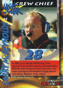 1995 Wheels High Gear #44 Larry McReynolds Back