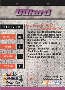 1995 Maxx #94 A.G. Dillard Back