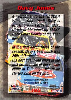 1995 Maxx #195 Davy Jones Back