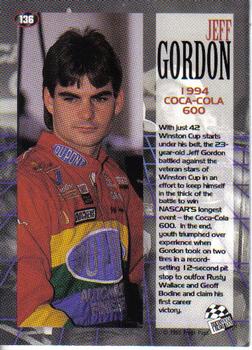 1995 Press Pass #136 Jeff Gordon Back