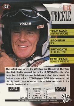 1995 Press Pass #31 Dick Trickle Back