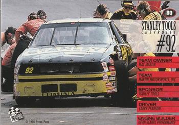 1995 Press Pass #80 Larry Pearson's Car Back