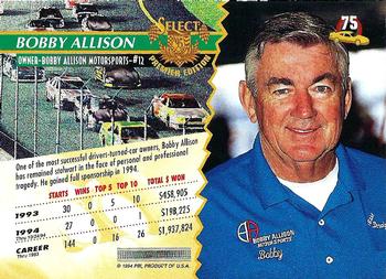 1995 Select #75 Bobby Allison Back