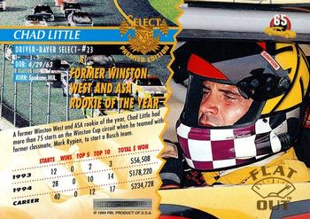 1995 Select - Flat Out #65 Chad Little Back
