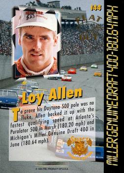 1995 Select - Flat Out #144 Loy Allen Back