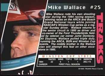 1995 Traks #25 Mike Wallace Back
