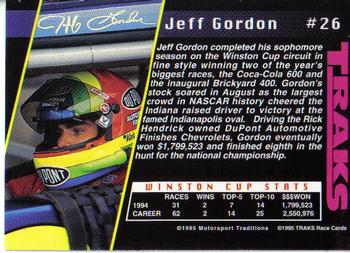 1995 Traks #26 Jeff Gordon Back