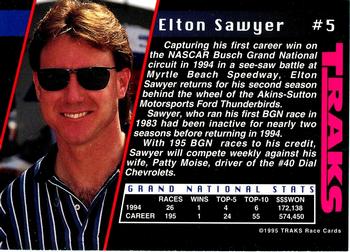 1995 Traks #5 Elton Sawyer Back
