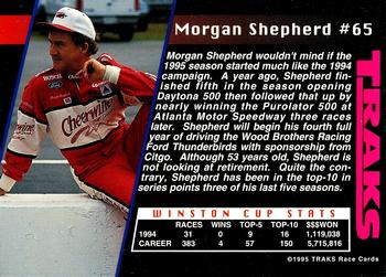 1995 Traks #65 Morgan Shepherd Back