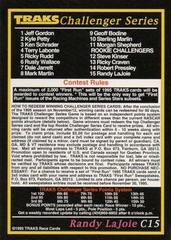 1995 Traks - Challenger Series #C15 Randy Lajoie Back