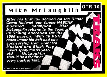 1995 Traks - On the Rise Holofoil #OTR 10 Mike McLaughlin Back
