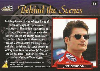 1996 Action Packed Credentials #92 Brooke Gordon Back