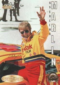 1996 Action Packed Credentials - Leaders of the Pack #10 Sterling Marlin Front